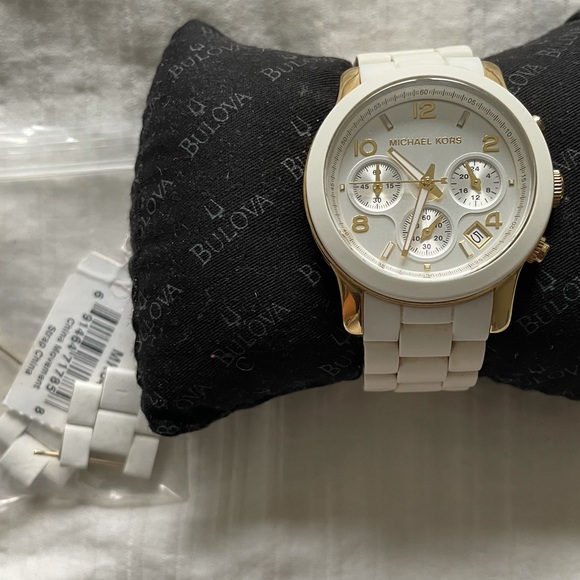 Micheal Kors original rubber/metal runway watch